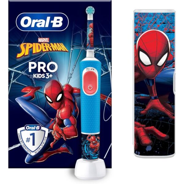 CEPILLO DENTAL PRO KIDS SPIDERMAN + FUNDA (BRAUN)