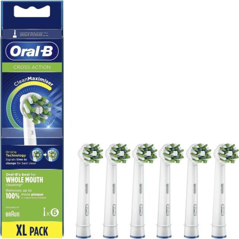 RECAMBIO DENTAL EB 50-6 CROSS ACTION WHITE (BRAUN)